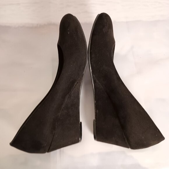 Seychelles Black Wedge Heels Size 10 Women’s Shoes Excellent Condition - Picture 6 of 7